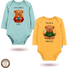 Mahfel %100 Pamuklu Premium Çıtçıtlı Bebek Body Zıbın 873-875