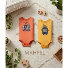 Mahfel %100 Pamuklu Premium Çıtçıtlı Bebek Body Zıbın 292-114