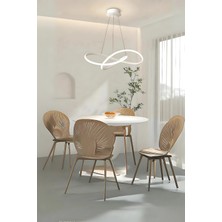Allians Modern Beyaz LED Avize, Şık Sarkık Tasarım, Güçlü Aydınlatma