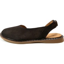 Beety 26.622 Hakiki Deri Nubuk Önü Kapalı Anatomik Kadın Sandalet