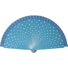 Yelpaze Dünyası Puantiyeli Ahşap Yelpaze