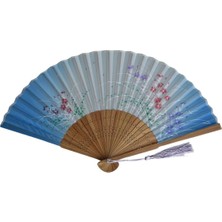 Yelpaze Dünyası Yelpaze Bambu Turkuaz