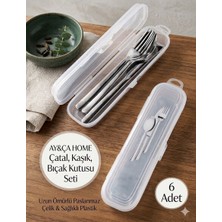 AY&ÇA Home 6'lı Kaşık Çatal Bıçak Saklama Kutusu