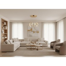 Elizim Home Lighting Dron Topsuz Ledlli Gold Sarkıt Avize