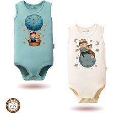 Mahfel %100 Pamuklu Premium Çıtçıtlı Bebek Body Zıbın 729-882