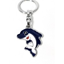 Moncuk Design Yunus Balığı Figürlü Metal Anahtarlık – Renkli ve Sevimli Tasarım