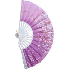 Yelpaze Dünyası Yelpaze Çiçek Desenli Şık Serinletici