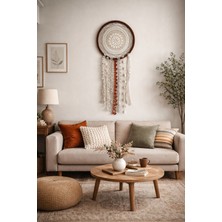 Pitipiti Dantel Tasarımlı Düş Kapanı Kahverengi Kasnak