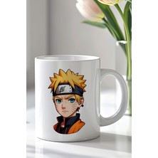 YasBey Design Naruto Uzumaki Tasarımlı 330ML Baskılı Beyaz Seramik Kupa Bardak