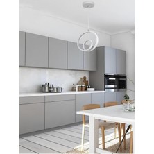 Allians Modern Damla Göz Beyaz Model 3 Renk Lüks LED Avize