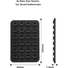 Özbience Güçlü Vakumlu Tek Yönlü Telefon Tutucu, Yapışkanlı, 100X64MM