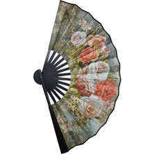 Yelpaze Dünyası Yelpaze Çiçek Desenli