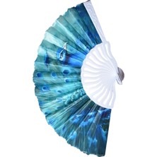 Yelpaze Dünyası Yelpaze Tavus Kuşu Şık Serinletici