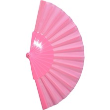 Yelpaze Dünyası Yelpaze Pembe Düz Şık Serinletici Pembe