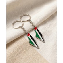Zaytoon 02\'lu Filistin Renkli Haritasi Anahtarlık Ünisex A300013-02