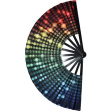 Yelpaze Dünyası Yelpaze Parti Boy Puantiyeli Neon Xxl