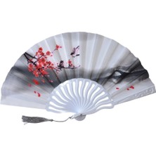 Yelpaze Dünyası Yelpaze Sakura Çi̇çek Desenli̇ Şik Seri̇nleti̇ci̇