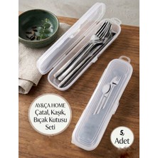 AY&ÇA Home 5'li Çatal Kaşık Bıçak Saklama Kabı