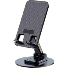 Özbience Yüksek Kalite Metal Masaüstü Telefon ve Tablet Tutucu 360 Döner Kaymaz
