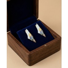 Zaytoon 2\'lu Filistin Haritası Kudüs Görselli Içerir Metal Unisex Yaka Rozeti A300015-02