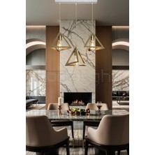 Allians Modern 3'lü Sıralı Avize, Beyaz, Salon, Oturma, Çocuk, Yatak Odası, Antre, Mutfak Için