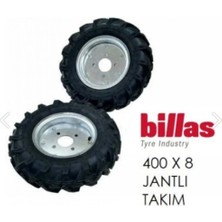 Billas Teker Takımı Jantlı 400 x 8 Benzinli, Dizel Çapa ve Römorklere Uyumludur.çift Fiyatıdır.