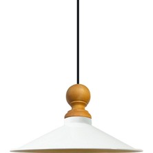 Allians Ahşap Retro Avize, Restoran, Kafe, Salon, Çocuk ve Genç Odası Için Şık Işık