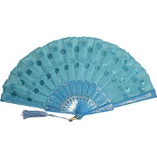 Yelpaze Dünyası Pullu Yelpaze Düğün Kına Nikah Aksesuar