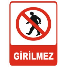 Tembel Baykuş Girilmez Uyarı Levhası 20X30 cm Forex