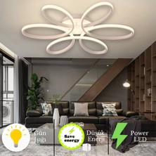 Allians Modern LED Plafonyer Tavana Sıfır, Beyaz Kasa, Gün Işığı 75CM