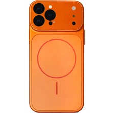 Fenza iPhone 15 Pro Max Uyumlu Kamera Korumalı Magsafe Wireless Şarj Özellikli Full Glass Arka Kapak