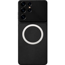 Fenza Samsung Galaxy S26 Ultra Uyumlu Kamera Korumalı Magsafe Wireless Şarj Özellikli Full Glass Arka Kapak