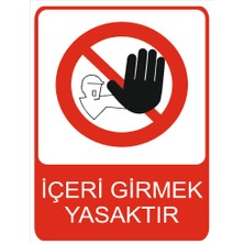 Tembel Baykuş Içeri Girmek Yasaktır Uyarı Levhası 20X30 cm Forex