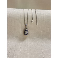Nazar Boncuğu Işlemeli Cevşen 925 Ayar Gümüş Erkek Olye