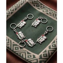 Zaytoon 5\'lu Filistin Renkli Haritasi Hanzala ile Anahtarlık Ünisex A300012-05