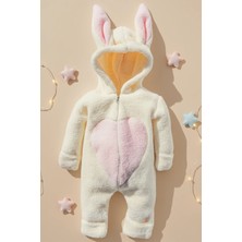 x Ipek Atlas Kız Erkek Bebek Çocuk Kışlık Peluş Tulum