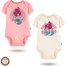 Mahfel %100 Pamuklu Organik Baskılı Çıtçıtlı Bebek Body Zıbın 165-41