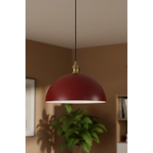 Allians Vişne Çürüğü Lale Tasarımlı Tekli Sarkıt Avize, Şık ve Modern Aydınlatma