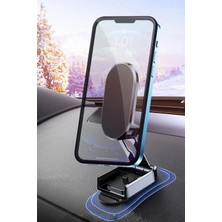 Özbience 360° Katlanabilir Manyetik Araç Telefon Tutucu, Mıknatıslı Tasarım