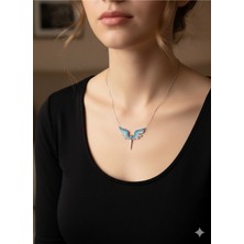 Mikail Meleği Renkli Figürlü Kolye 925 Ayar Gümüş