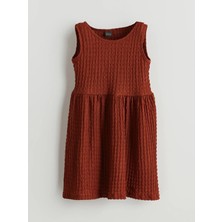 Lc Waikiki Yeni Sezon Bisiklet Yaka Kız Çocuk Elbise