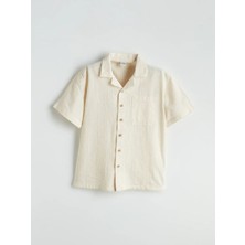 Lc Waikiki Yeni Sezon Keten Karışımlı Erkek Çocuk Gömlek