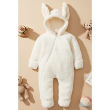 x Ipek Atlas Kız Erkek Bebek Çocuk Kışlık Peluş Tulum