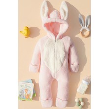 x Ipek Atlas Kız Erkek Bebek Çocuk Kışlık Peluş Tulum