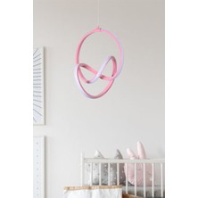 Allians Modern Pembe ve Beyaz Ledli Çocuk ve Bebek Odası, Salon ve Mutfak Aydınlatması
