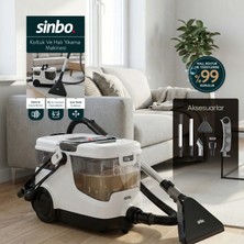 Sinbo  Beyaz Sinbo Koltuk ve Halı Yıkama Makinesi SSC-7609