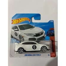 Hot Wheels Tekli Arabalar 2018 Honda Civic Type R Beyaz JJH88