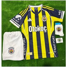 Alaturka Mix Fen'erb'ahç'e 2026 #isimsiz# Iç Saha Çocuk Forması 4lü Set Şort/çorap/bileklik