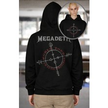 Fuddy Moda Unisex Oversize Megadeth Cryptic Writings World Tour Sırt Baskılı Kapüşonlu Sweatshirt