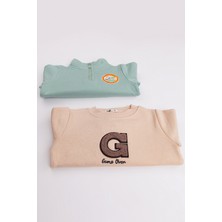 Harika Kids Erkek Çocuk 2'li Paket Kalın Sevimli Ayı Baskılı Sweatshirt